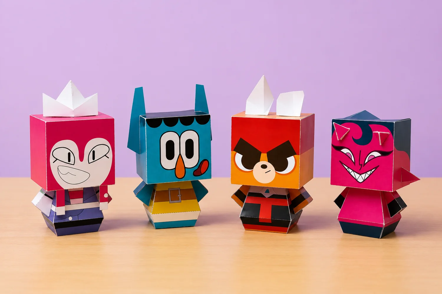 Colección de paper toys personalizados PAFF